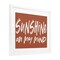 Stupell Industries Sunshine State Of Mind Brown Framed Print Under Glass, design by Lettered and Lined
